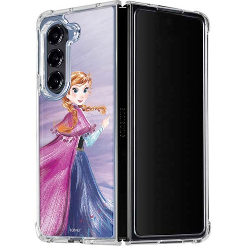 Disney Frozen Anna Sketch Art Galaxy Z Fold5 5G Clear Case